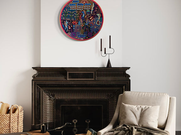 "LA LLUVIA DEL ESPIRITU" AHCT808058 - TATEHUARI, arte huichol