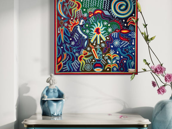 "TATEHUARI, EL CORAZON DEL FUEGO"  AHCT606058 - TATEHUARI, arte huichol