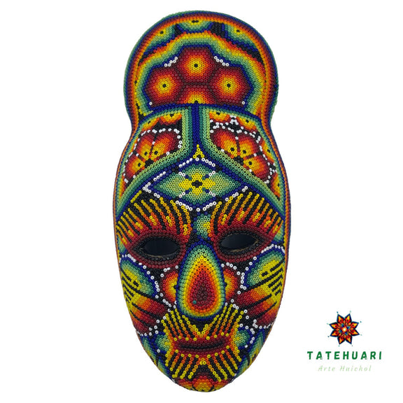 Máscara Copetona FG22 - TATEHUARI, arte huichol
