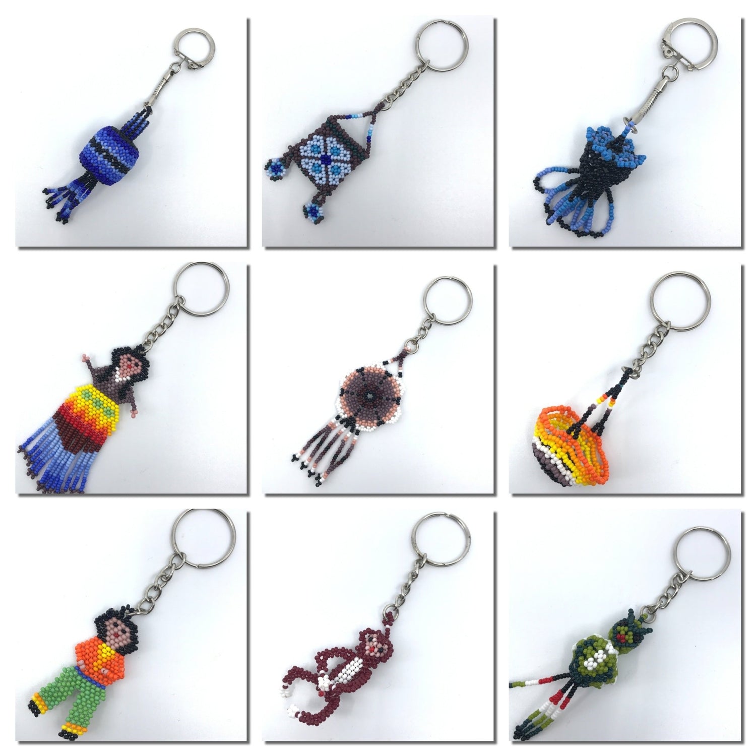 Llavero de Chaquira - TATEHUARI, arte huichol