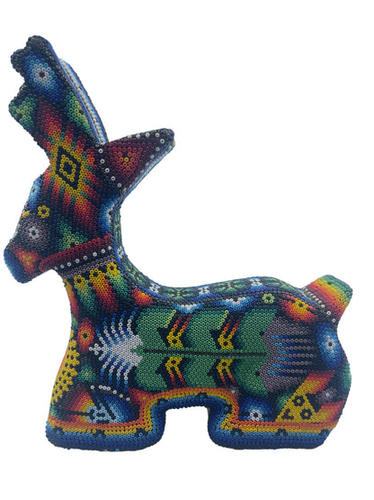 Venado de chaquira VENG01 - TATEHUARI, arte huichol