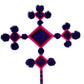Ojos de Dios 5 Puntos Grande - OD5PG24 - TATEHUARI, arte huichol