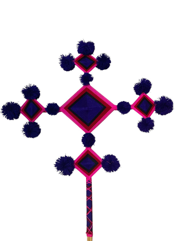 Ojos de Dios 5 Puntos Grande - OD5PG24 - TATEHUARI, arte huichol