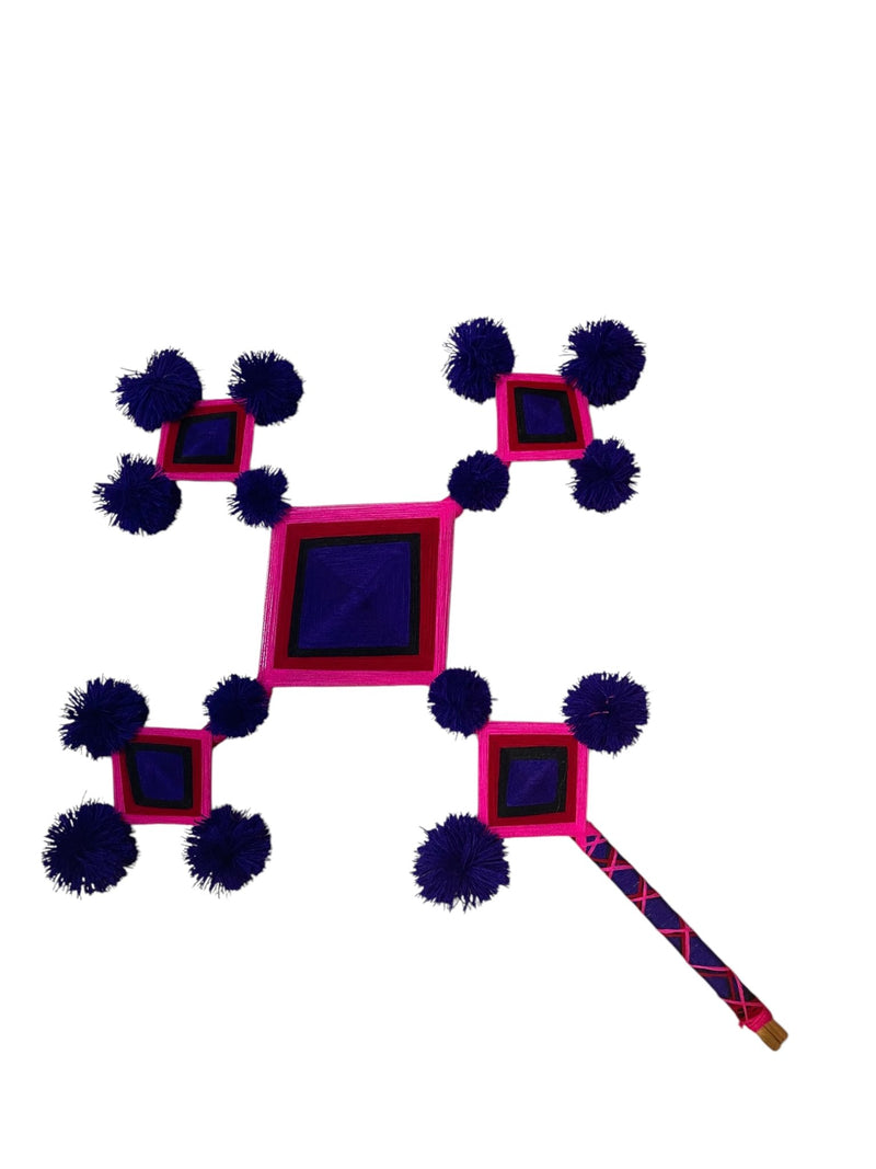 Ojos de Dios 5 Puntos Grande - OD5PG24 - TATEHUARI, arte huichol