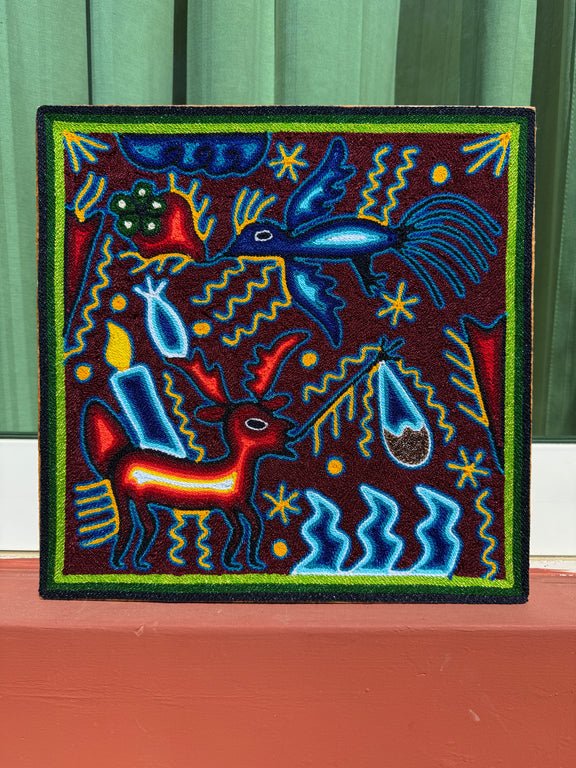 "EL MENSAJERO SAGRADO DEL ESPIRITU" AHCT3030109 - TATEHUARI, arte huichol