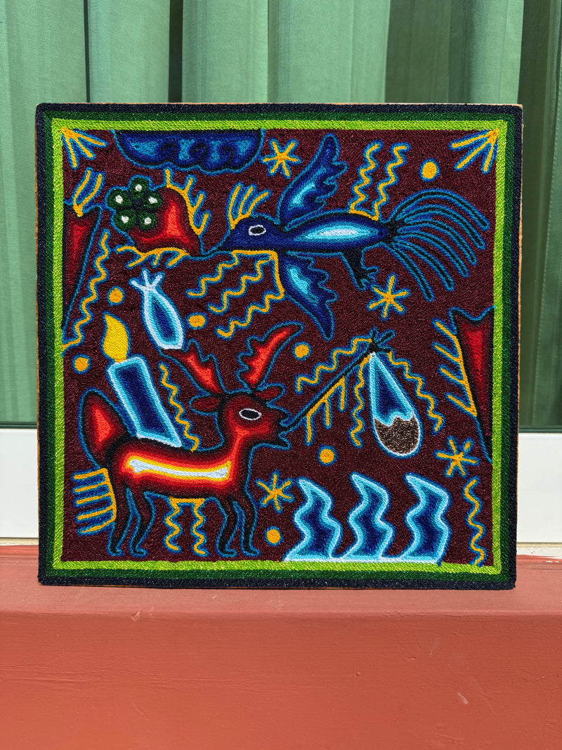 "EL MENSAJERO SAGRADO DEL ESPIRITU" AHCT3030109 - TATEHUARI, arte huichol