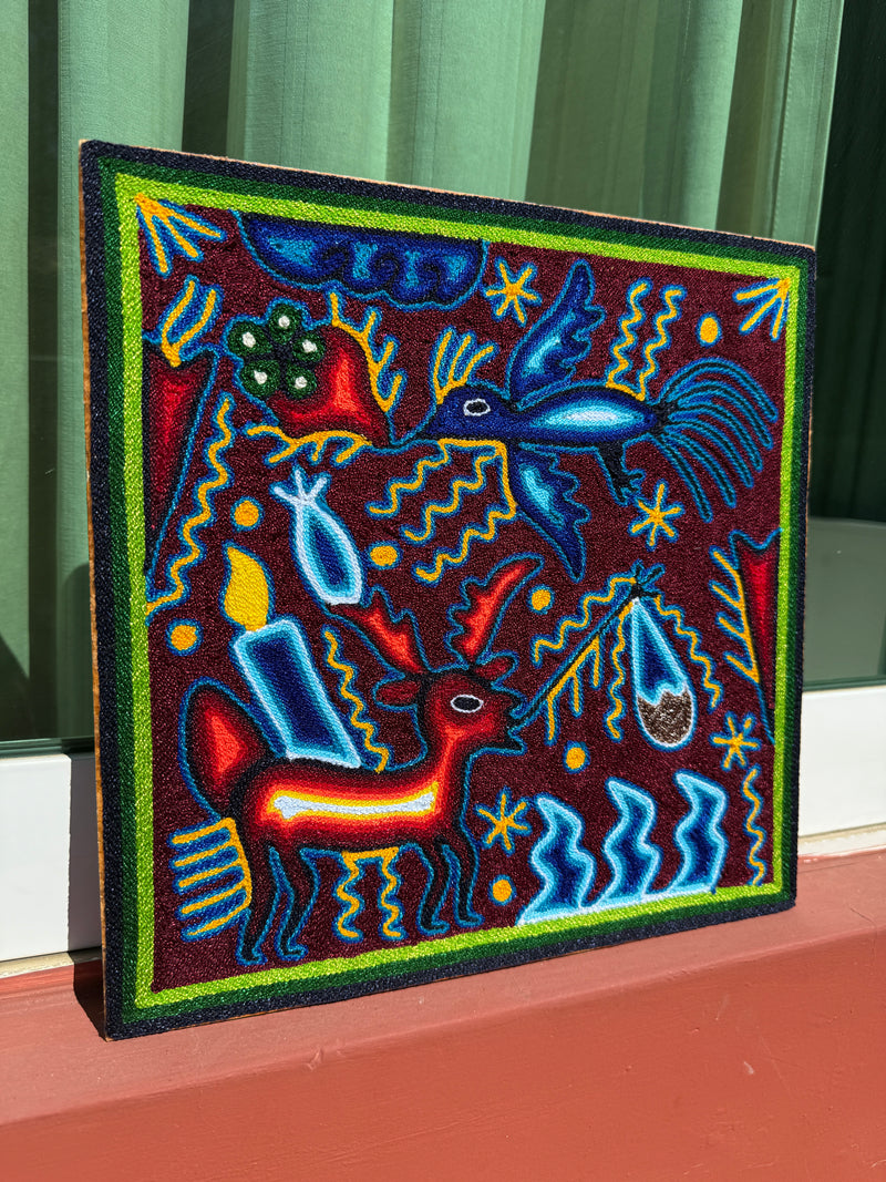 "EL MENSAJERO SAGRADO DEL ESPIRITU" AHCT3030109 - TATEHUARI, arte huichol