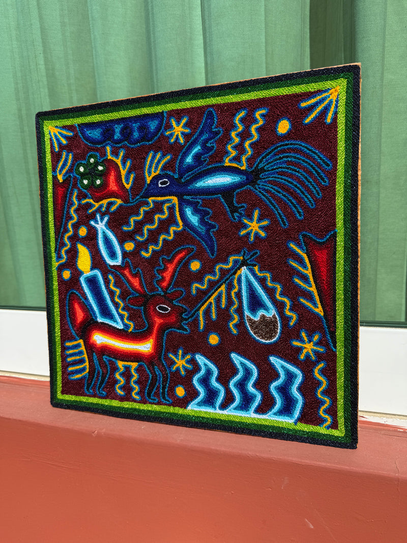 "EL MENSAJERO SAGRADO DEL ESPIRITU" AHCT3030109 - TATEHUARI, arte huichol
