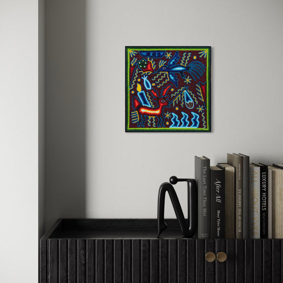 "EL MENSAJERO SAGRADO DEL ESPIRITU" AHCT3030109 - TATEHUARI, arte huichol