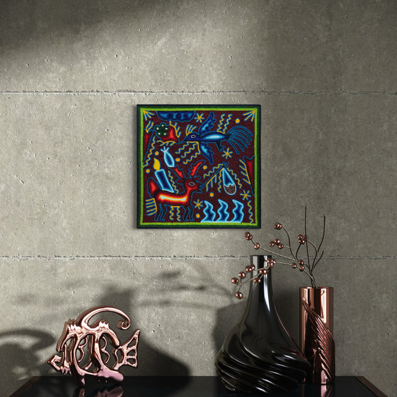 "EL MENSAJERO SAGRADO DEL ESPIRITU" AHCT3030109 - TATEHUARI, arte huichol