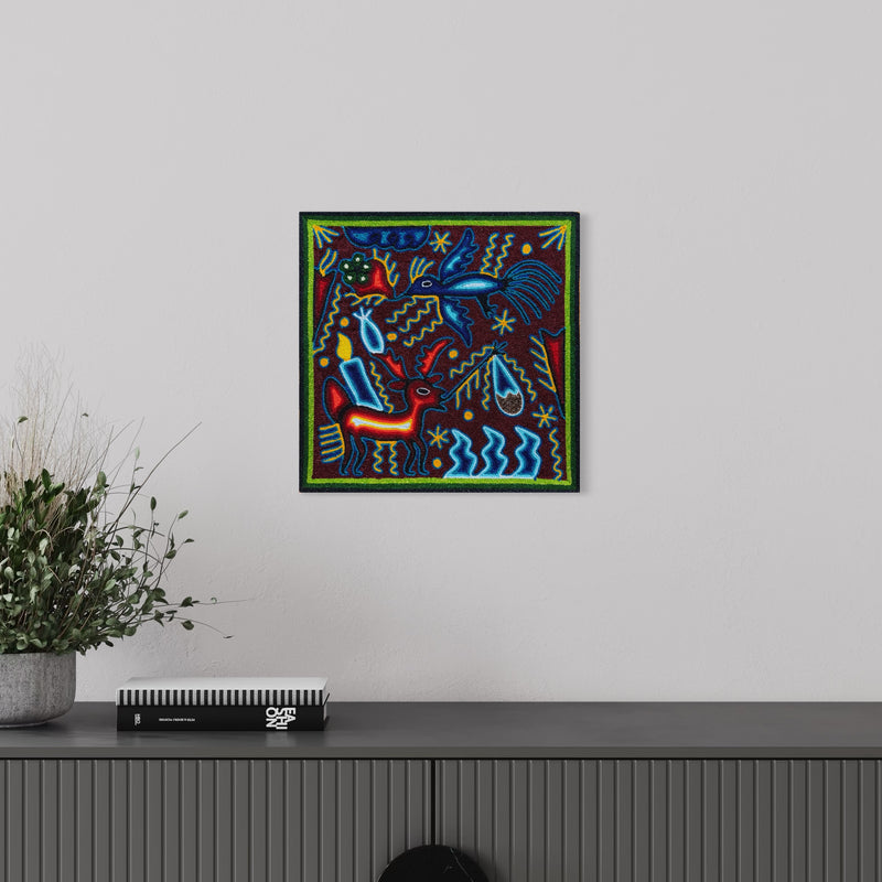 "EL MENSAJERO SAGRADO DEL ESPIRITU" AHCT3030109 - TATEHUARI, arte huichol