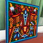 “GUARDIANES DEL FUEGO SAGRADO” AHCT30301010 - TATEHUARI, arte huichol