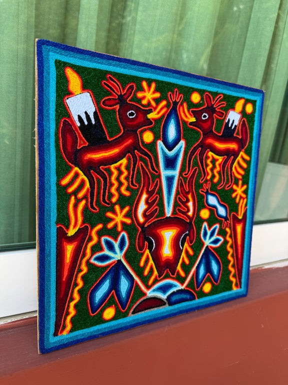 “GUARDIANES DEL FUEGO SAGRADO” AHCT30301010 - TATEHUARI, arte huichol