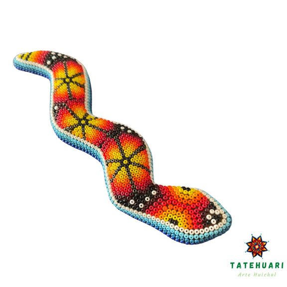 Serpiente - FCH21 - TATEHUARI, arte huichol
