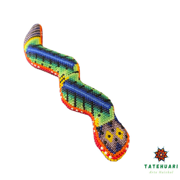 Serpiente - FCH21 - TATEHUARI, arte huichol