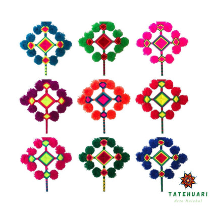 Ojo De Dios 5 Puntos Mediano - OD5PM - TATEHUARI, arte huichol