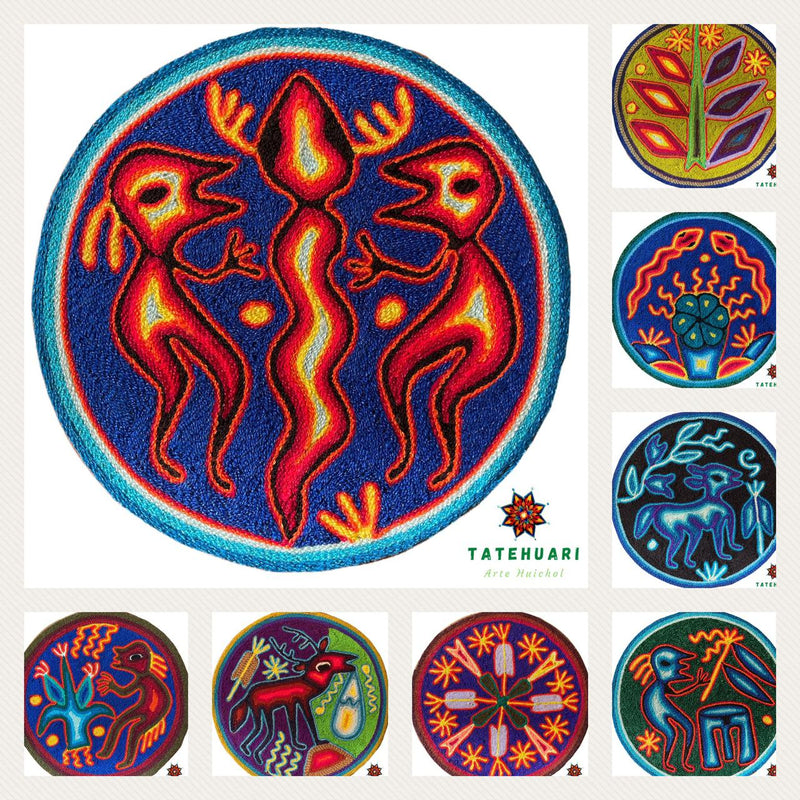 Cuadros 15 x 15 cms - Artesanía Huichol - TATEHUARI, arte huichol