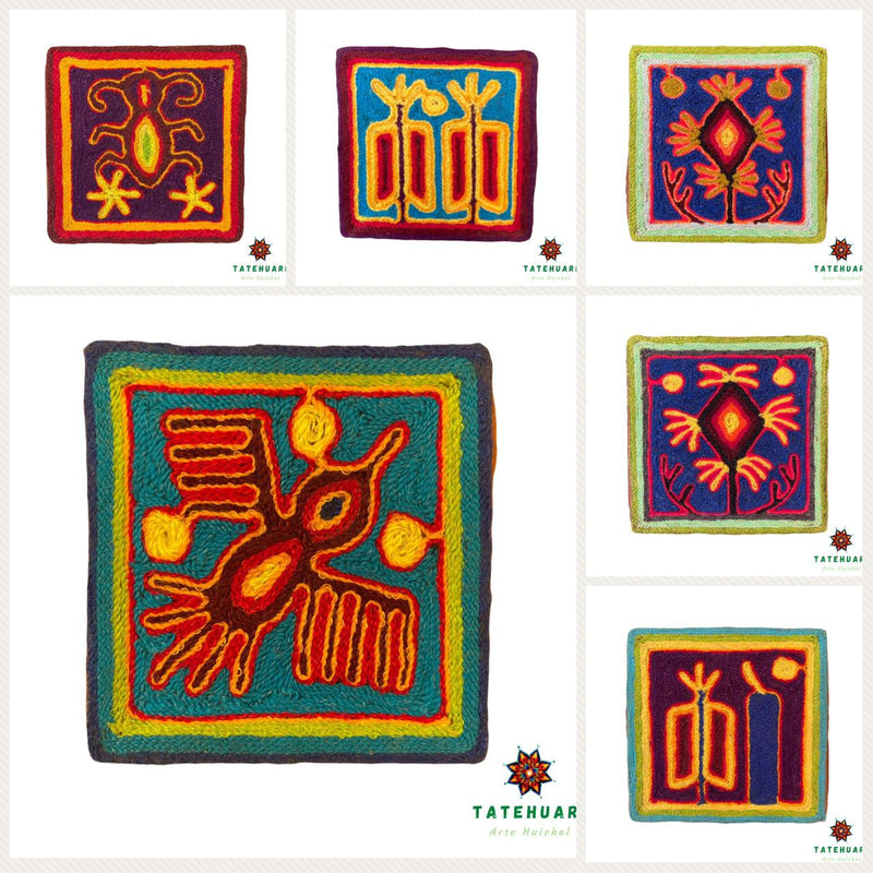 Cuadros 20 x 20 cms - AHCT2020 - TATEHUARI, arte huichol