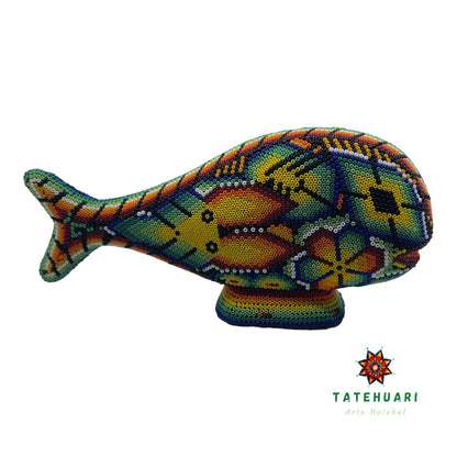 Ballena de Chaquira FG21 - TATEHUARI, arte huichol