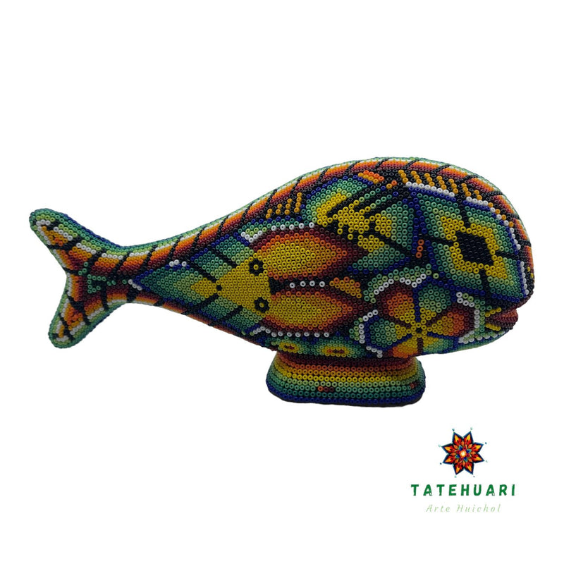 Ballena de Chaquira FG21 - TATEHUARI, arte huichol